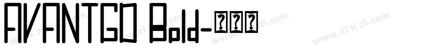 AVANTGD Bold字体转换